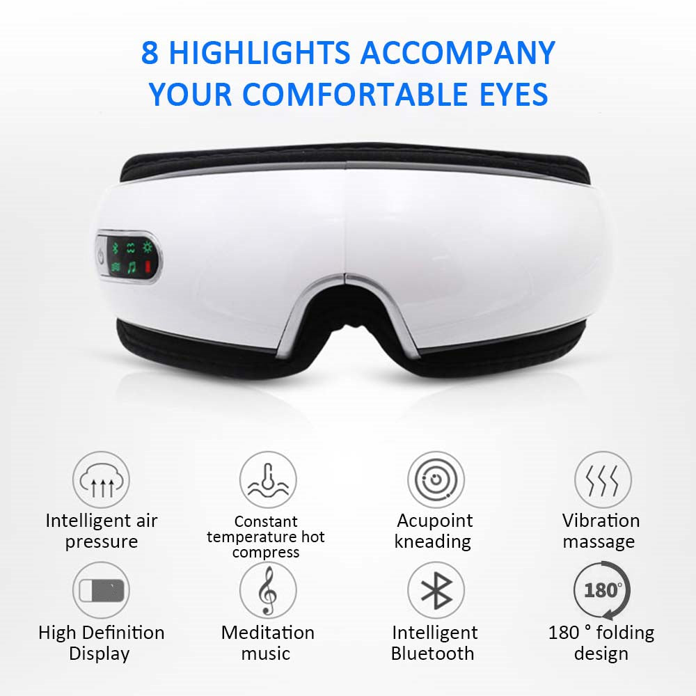 Eye massager heat function