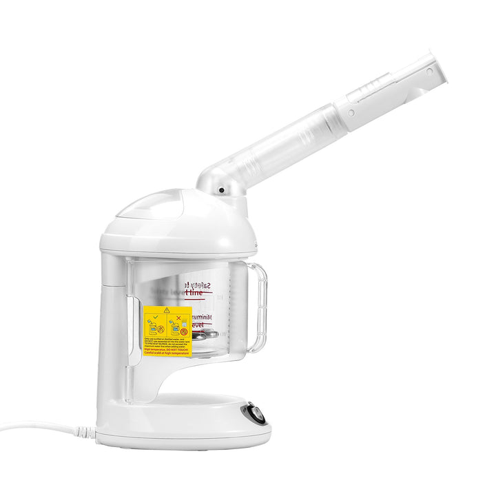 2-in-1 hair and facial steamer with rotatable sprayer arm